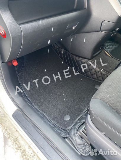 3d коврики toyota wish 20
