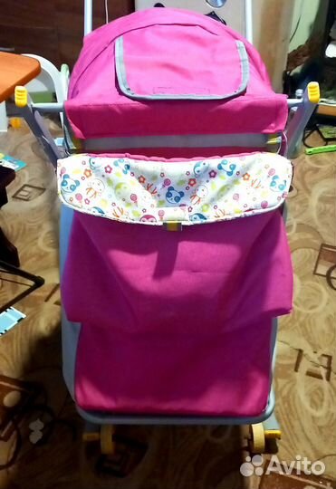 Санки коляска на колесах