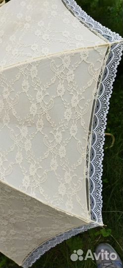 Зонт женский ажурный трость