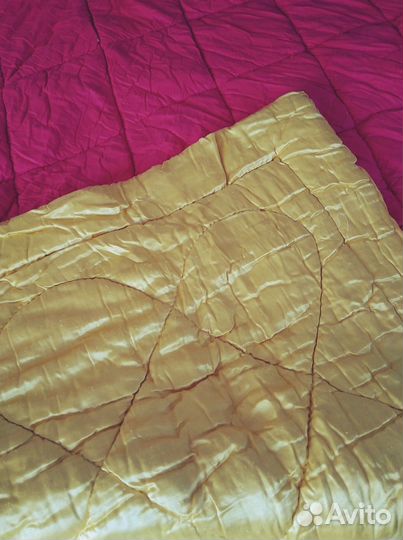 Одеяло ватное, СССР, 130х190,хлопок-атлас - бронь