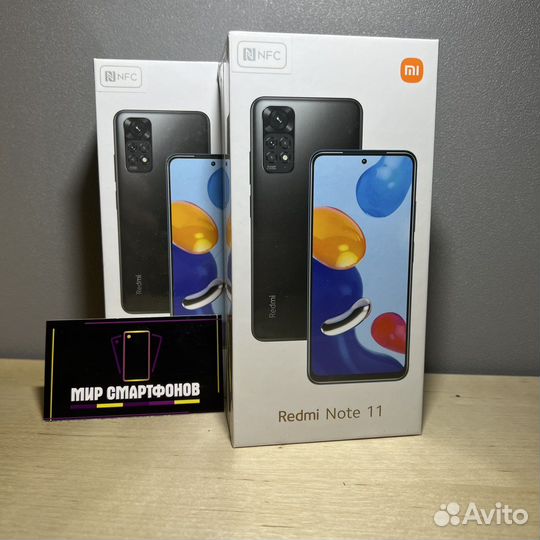 Новые Xiaomi Redmi Note 11 4Gb/128Gb NFC Gray