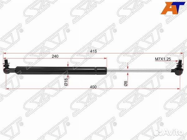 Амортизатор капота nissan patrol