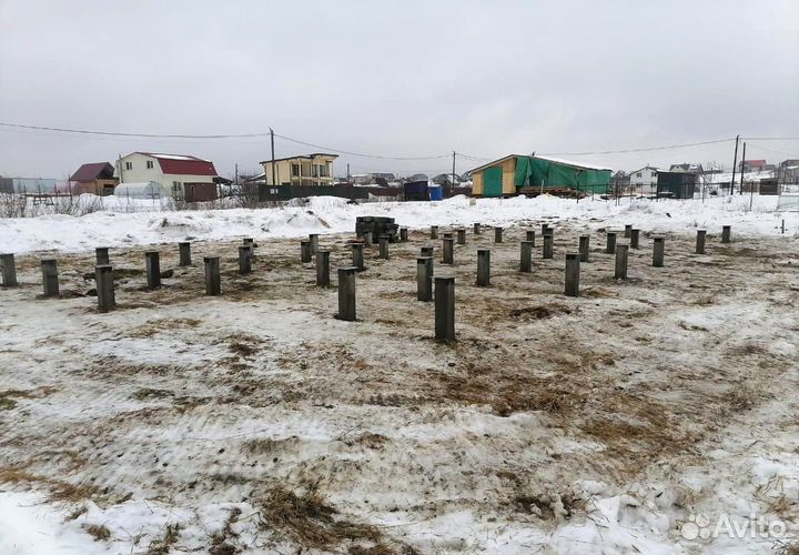 Фундамент на жб сваях под ключ / Жб сваи