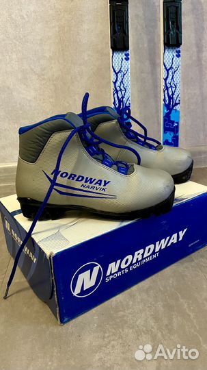 Беговые лыжи и ботинки детские