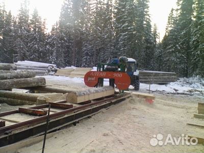 Бензиновая ленточная пилорама Алтай 900А prof