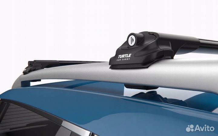 Багажник на рейлинги в распор Turtle Air 1 Silver