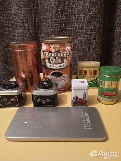 Жестяные банки для чая, цена за все