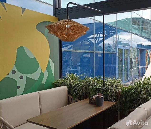 Плетеный абажур