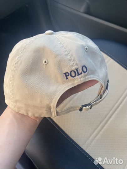 Кепка polo ralph lauren бежевая
