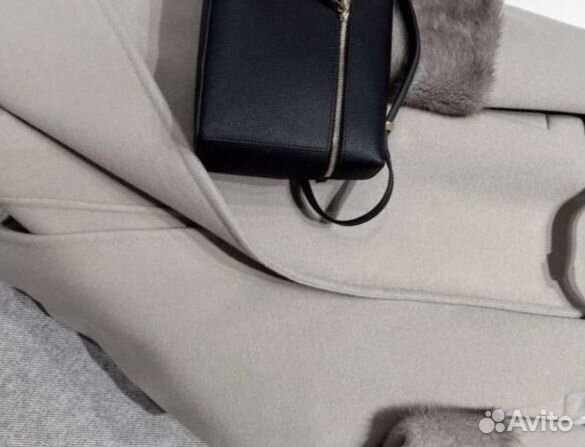 Пальто Loro Piana с норкой и кашемиром FAL9922