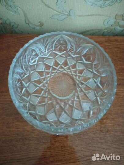 Ваза для фруктов из хрусталя