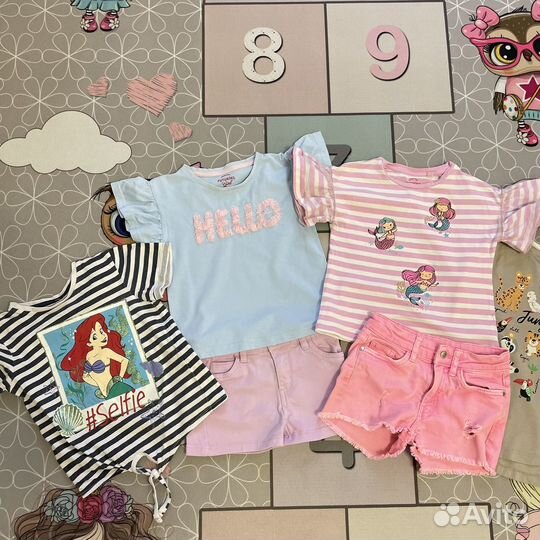 Большой пакет вещей на девочку 110- 116 р