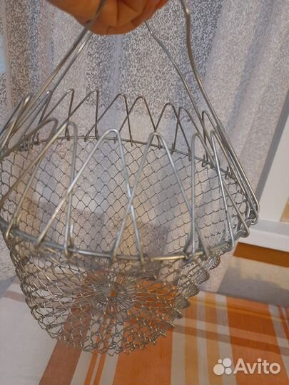 Металлическая складная корзинка