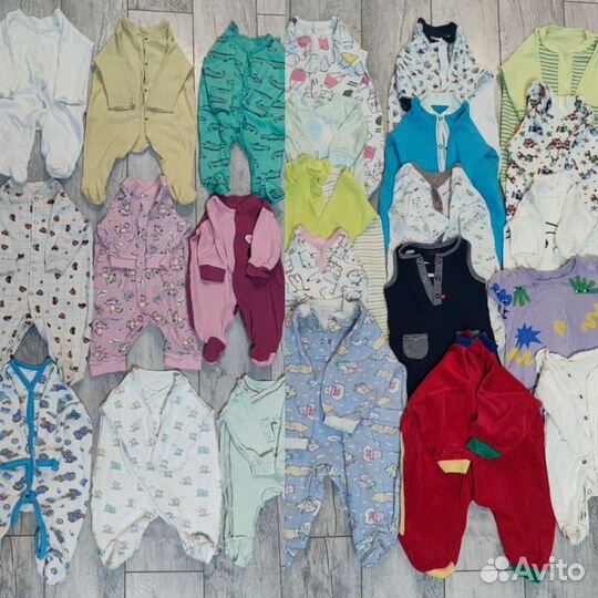Вещи пакетом на малышку от 0-4 мес