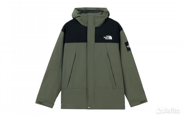 THE north face Windbreaker Jackets Unisex Army Green (S)(34)