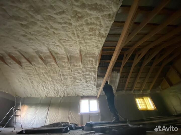 Утепление пенополиуретаном. Напыление ППУ