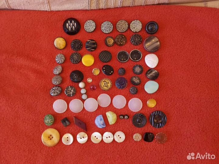 Старинные пуговицы, наперстки
