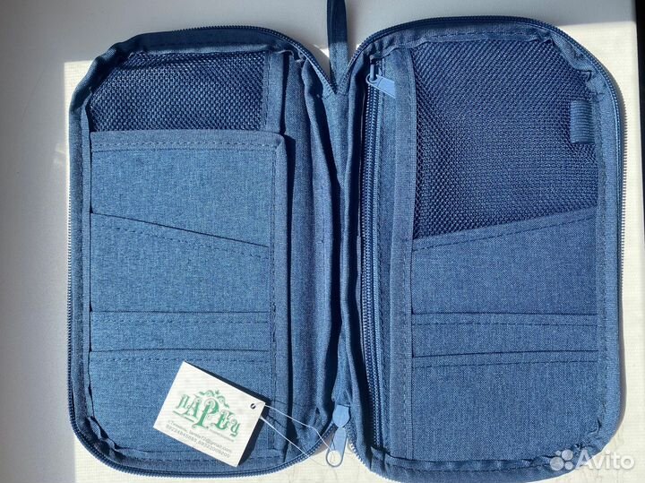 Абсолютно Новое Синее Портмоне Кошелек Сумка