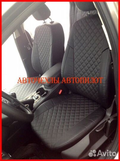 Чехлы Автопилот Ford Focus 3 из экокожи чёрные