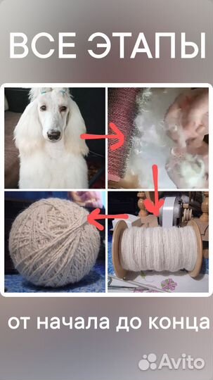 Прядение собачьей шерсти