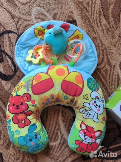 Развивающий коврик-подушка Жирафики