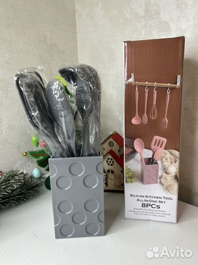 Набор кухонных принадлежностей из силикона новый