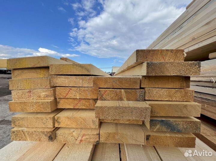 Доска обрезная 50х200х6000