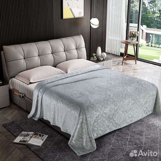 Плед покрывало на кровать 200х220 5 цветов