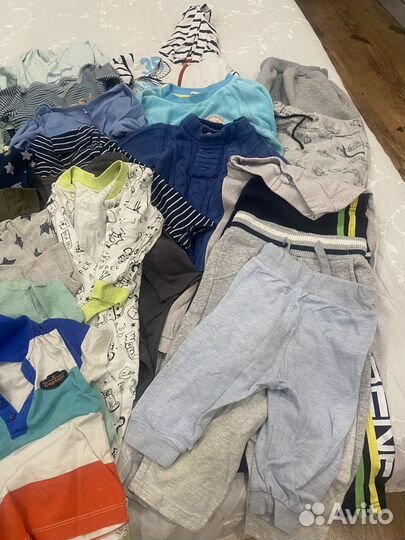 Детские вещи пакетом для мальчика 80 86