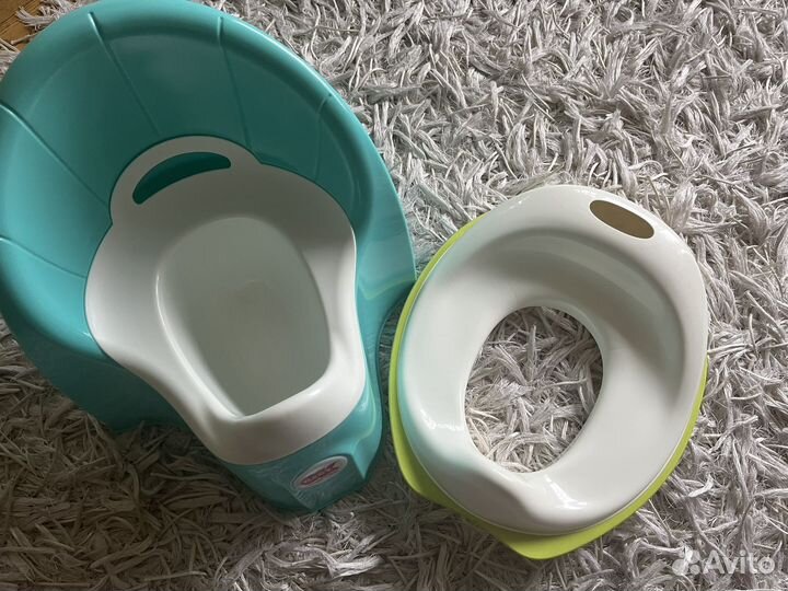 Горшок и накладка на унитаз стульчак детский