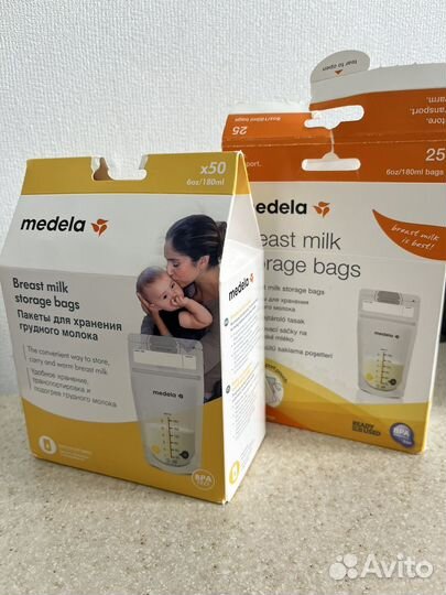 Пакеты для грудного молока medela