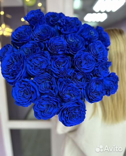 Синие розы, доставка цветов