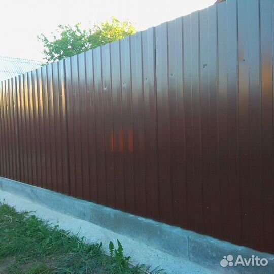 Забор из профнастила