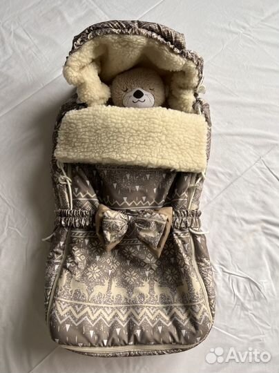 Зимний конверт в коляску