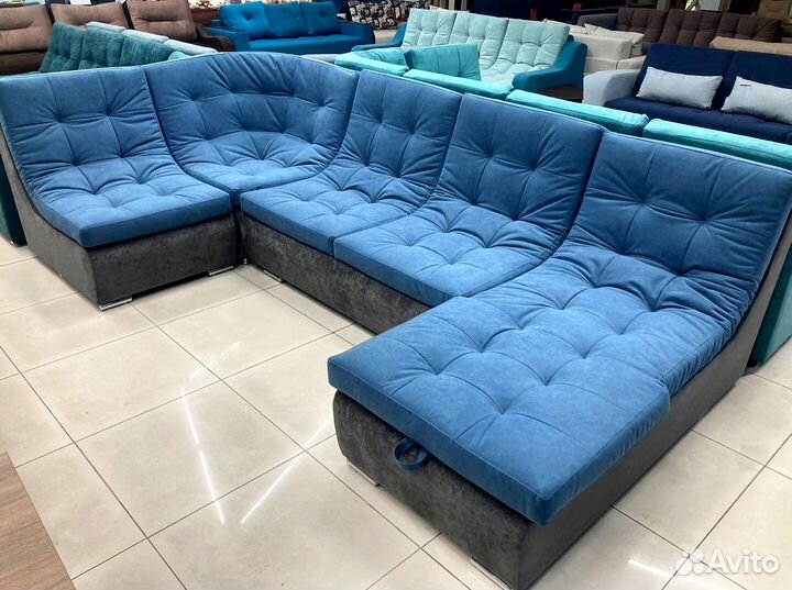 Диван угловой буквой П