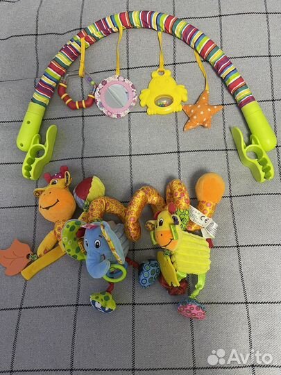 Погремушка дуга и шуршалка жирафик