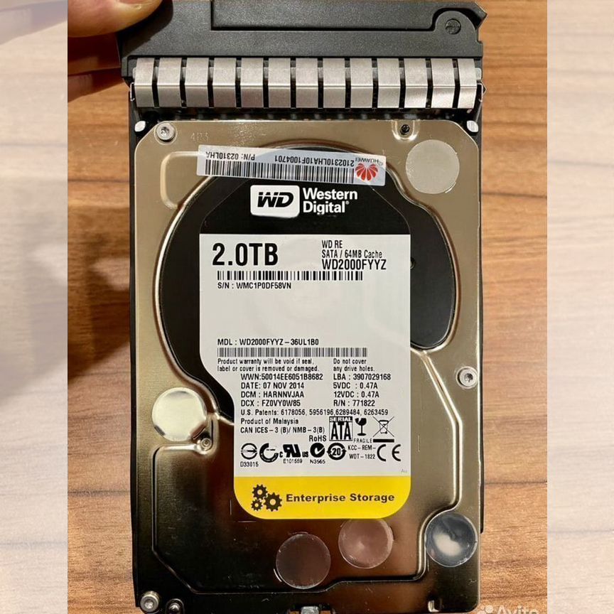 [02310LHA] Жесткий Диск Huawei 2tb 3.5 Sata 02310lha