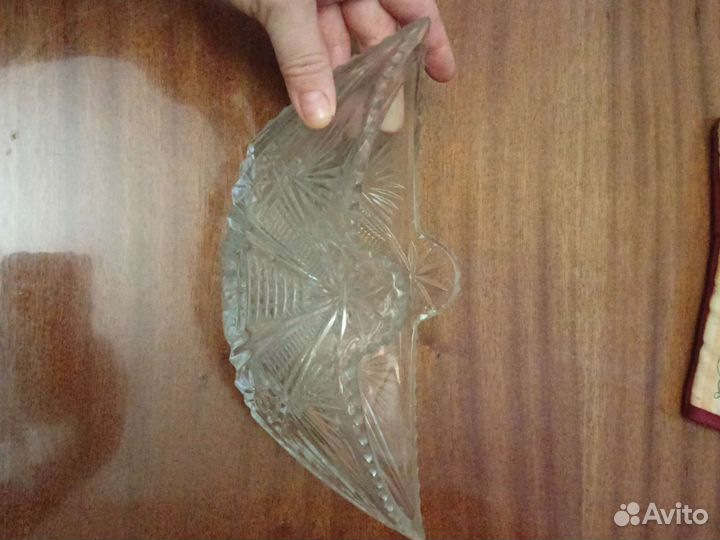Конфетница хрусталь СССР