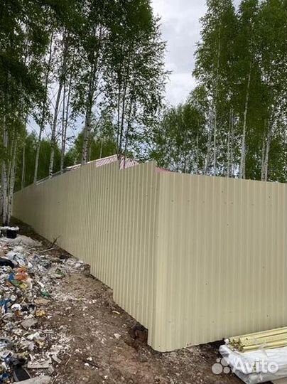 Забор из профнастила