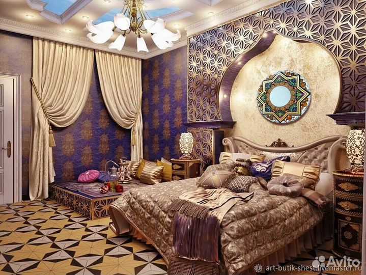 Зеркало в восточном стиле - дизайнерское