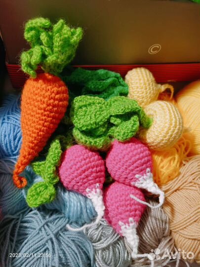 Морковка, редис, репка игрушка для кошек или детей