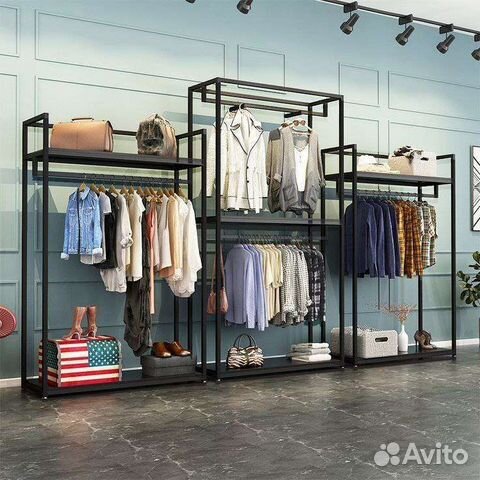 Торговое оборудование в магазин одежды (шоу-рум)