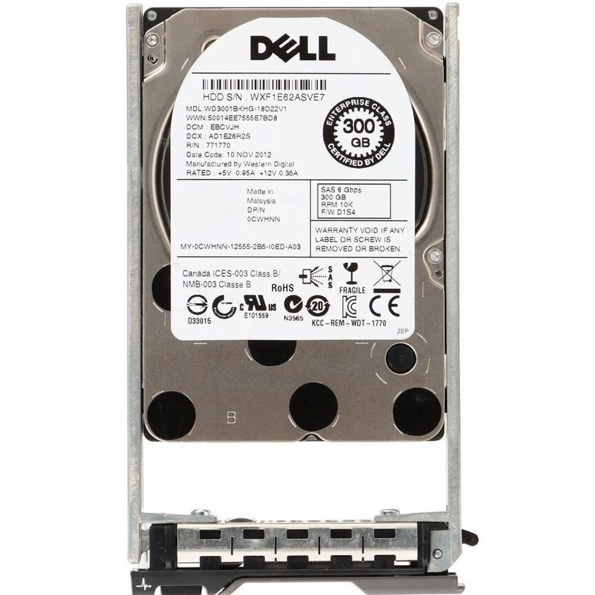 [0CWHNN] Жесткий Диск Dell Cwhnn 300gb Sas 2,5 0cwhnn