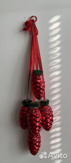 Елочные игрушки шишки (гдр)