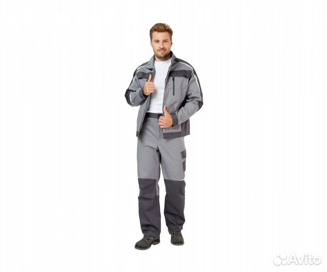 Костюм рабочий мужской летний Финикс, серый