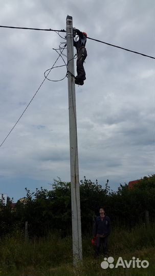 Электромонтажные работы,опоры лэп,кл,муфты,сип