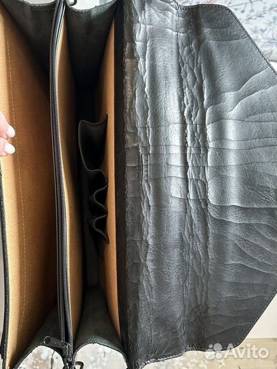 Мужской кожаный портфель винтаж