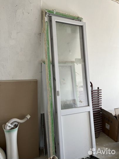 Болконный блок с дверью бу