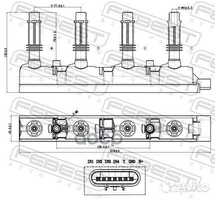 18640-003 катушка зажигания Chevrolet, Opel 1