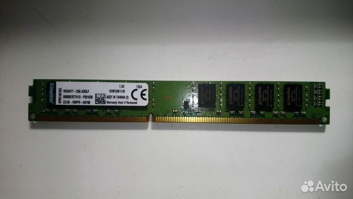 Оперативная память Kingston DDR3 8 GB